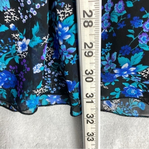 Playback Mini Dress Lined Floral Large V-Neck Halter Elastic Waist - Picture 11 of 11